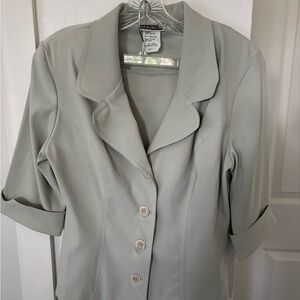 Maurices Soft Sage Green Skirt with Jacket Top.